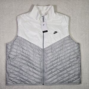 NEW Nike Therma-FIt Windrunner Vest Grey/White Mens 4XL FB8201-077